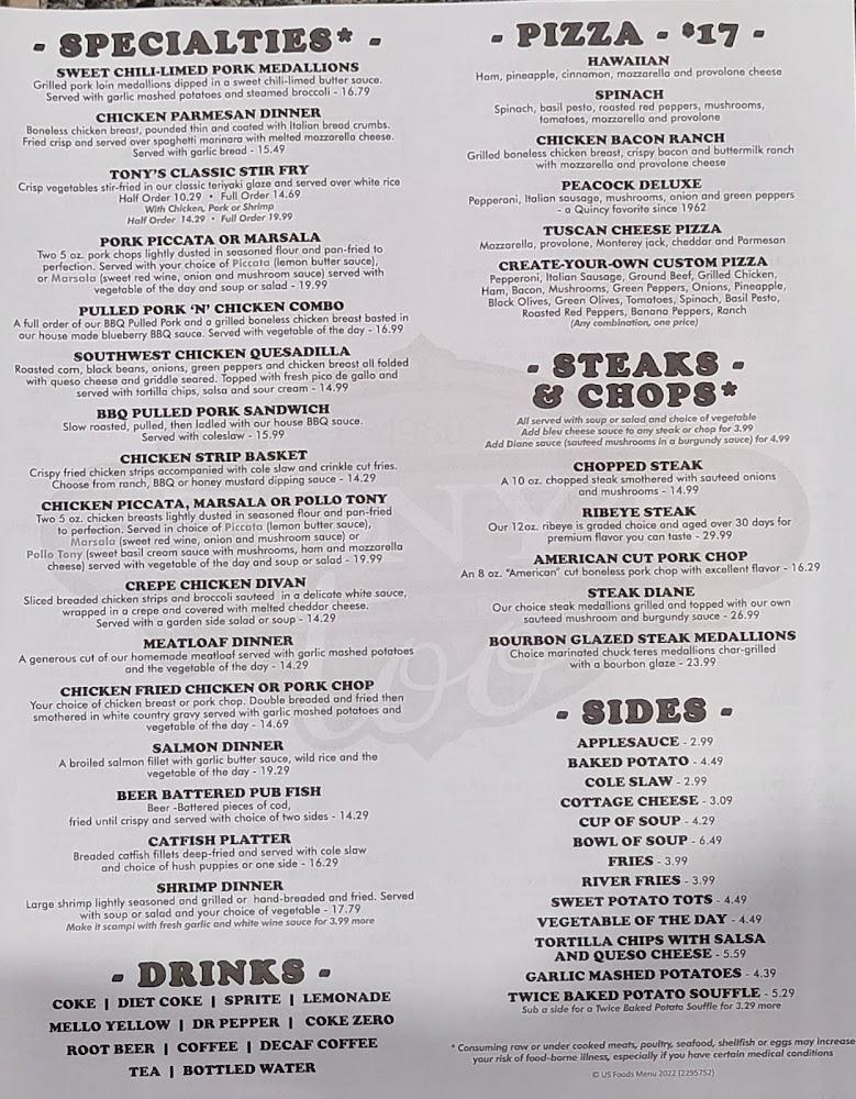 Tony's Too Menu image 4