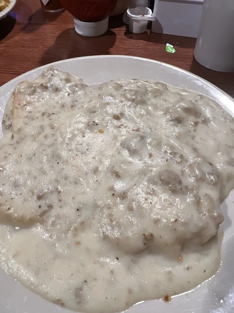 Stacked Biscuits & Gravy